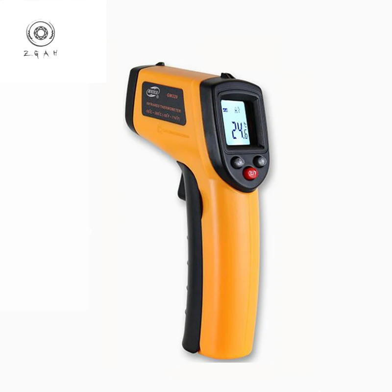 

GM320 Infrared Thermometer Digital LCD Display Non-contact Thermometer Thermometer -50~380 Degree Temperature Analysis Test Laser Point Gun