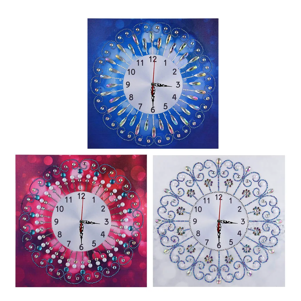 Novelty Clock 5D Diamond Painting Kits Special Rhinestone Picture Arts Craft Supply for Home Wall Decor