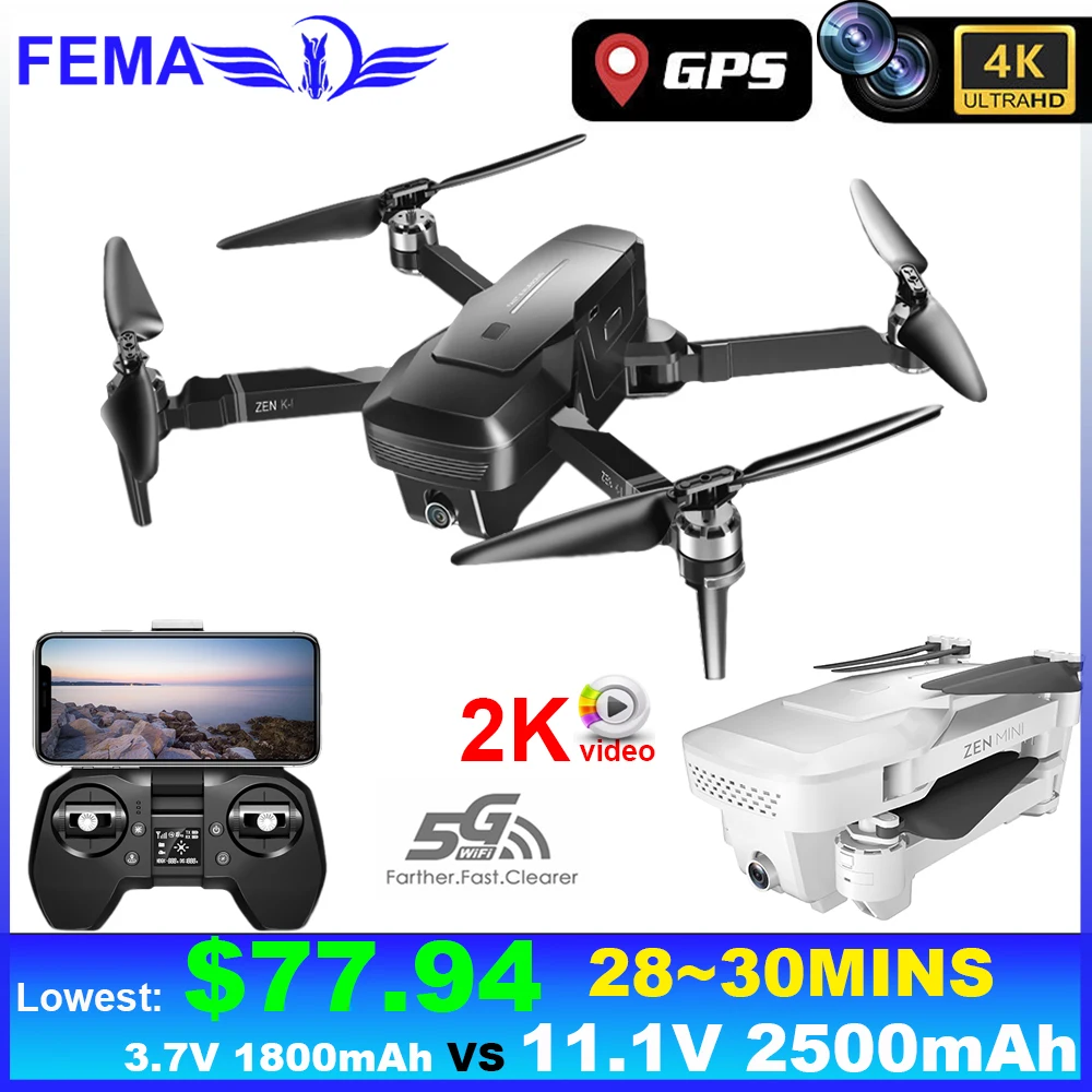 

FEMA XS818 Drone GPS Brushless 4K Professional with Camera hd Wide Angle 5G Wifi FPV RC Quadcopter Drones K1 VS SG906 pro