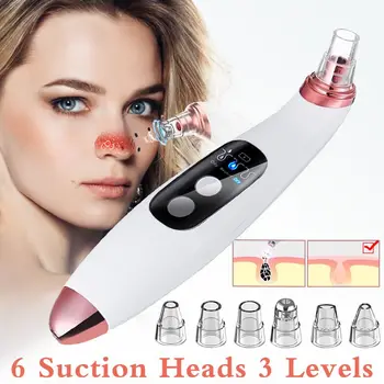 

Electric Blackhead Remover Rechargeable Blackh Dot Suction Crush Acne Vacuum Pore Nose Cleaner Skin Tool For Face Care Beauty