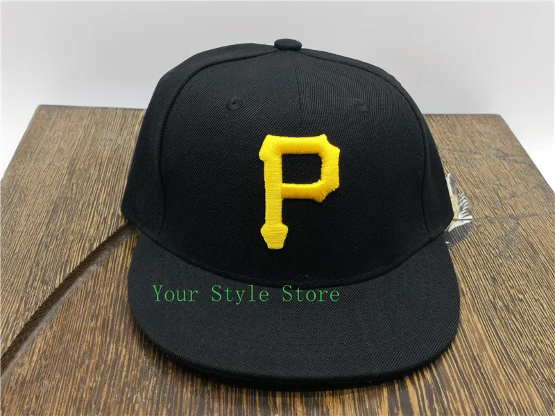 king baseball cap New 2021 Pittsburgh Fitted Hats Letter P Men Women Hip Hop Baseball Caps Bone Closed Gorra men's wool baseball cap