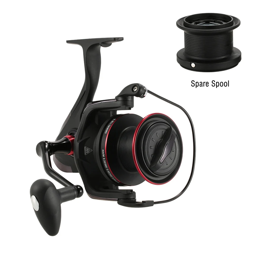 

13+1BB Ball Bearings 4.1:1 Spinning Fishing Reel with Free Spare Spool Left Right Interchangeable Collapsible Handle Fish Reel