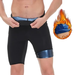 Men's Sauna Leggings, Compression High Waist Sauna Yoga Pants, Thermo Sweat Capris Shaper for Workout Fitness Training Fat Burn