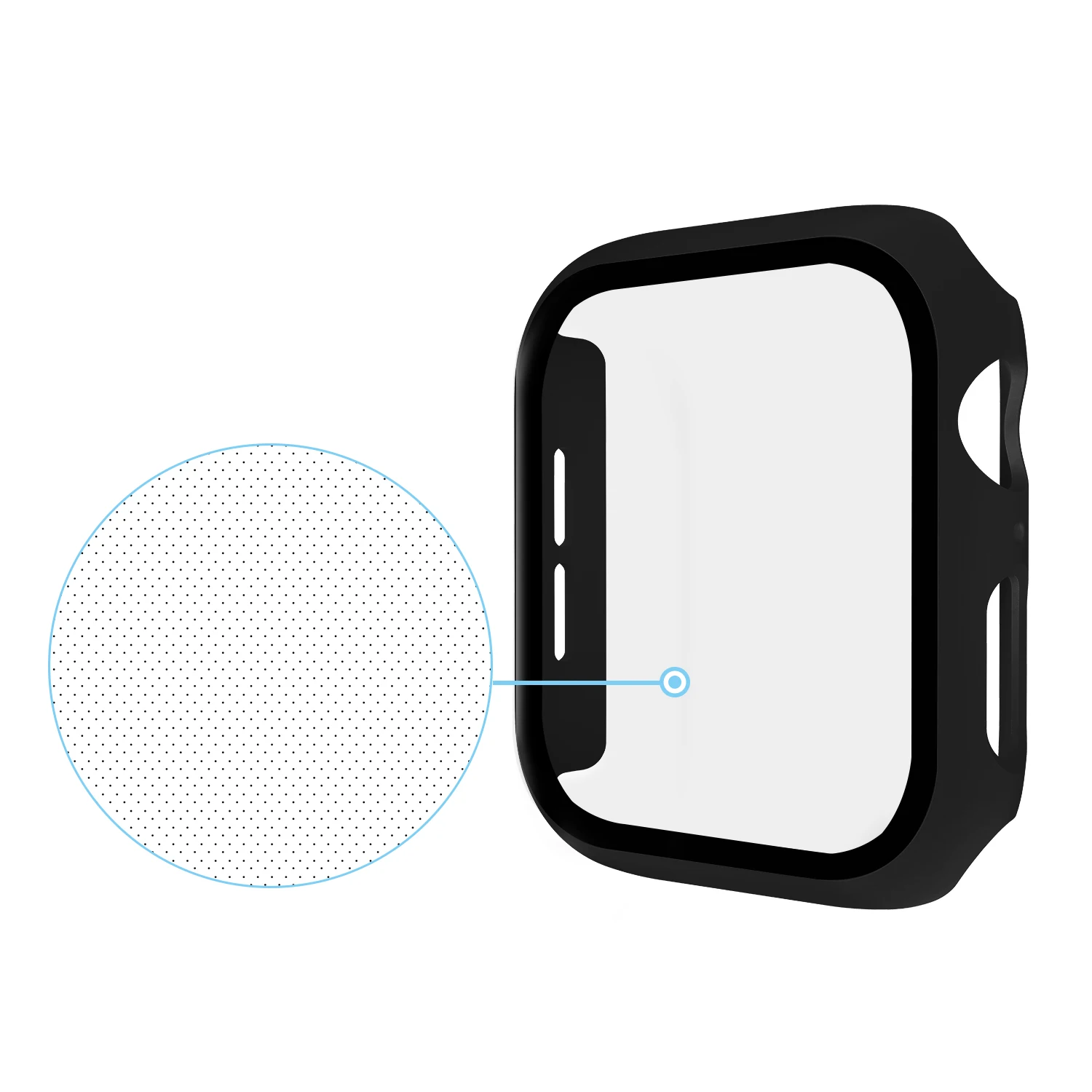 Защитный чехол для Apple Watch 5 4 3 2 1 40 мм 44 3D закаленное стекло на весь экран защита