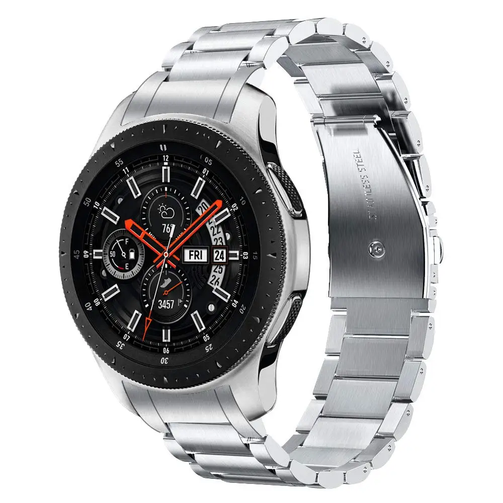 Ремешок из нержавеющей стали для samsung Galaxy watch 46 мм ремешок gear S3 Frontier band 22 мм металлический браслет huawei watch GT ремешок S 3 46