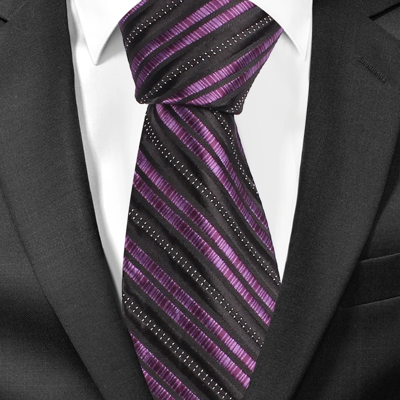Для мужчин завязками Модные Полосатые Галстуки для свадьбы Бизнес 8 см ширина Классический Галстук жаккардовые галстук для Для мужчин