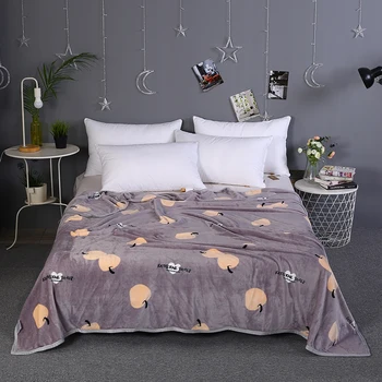 

Modern Cute Purple Gray Apple Print Flannel Blanket Nap Blankets Bed Blanket Adult Blanket Decorative Blanket