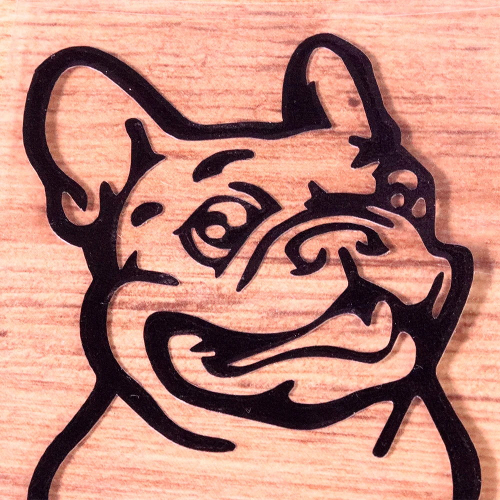 Wooeight 1Pc Universal Black White French Bulldog Car Auto Styling Sticker Decorative Decal Vinyl Cars Custom Window Door Wall (7)