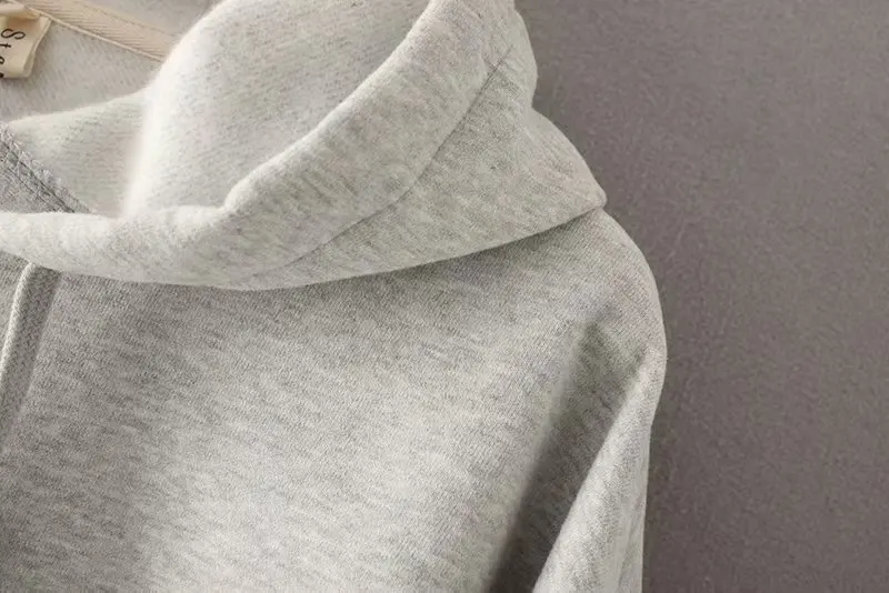 Star firefly autumn&winter shortened women's hoodies cuff embroidery hooded pullover