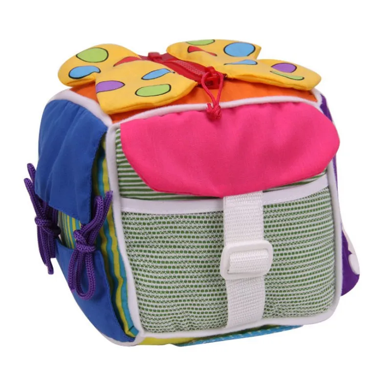 Baby Early Educational Toys Baby Learning Montessori Toy Cloth Learn To Dress Cube Stuffed Rattle Educational Toddler Toys 2019