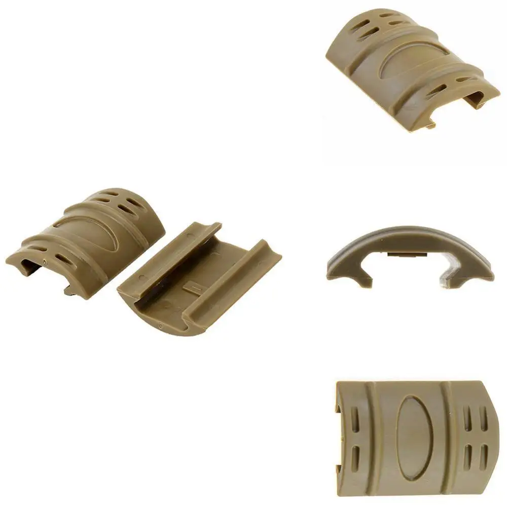 12 шт./лот винтовка Вивер Пикатинни Quad Rail Guard рука медь тактические резиновые P31