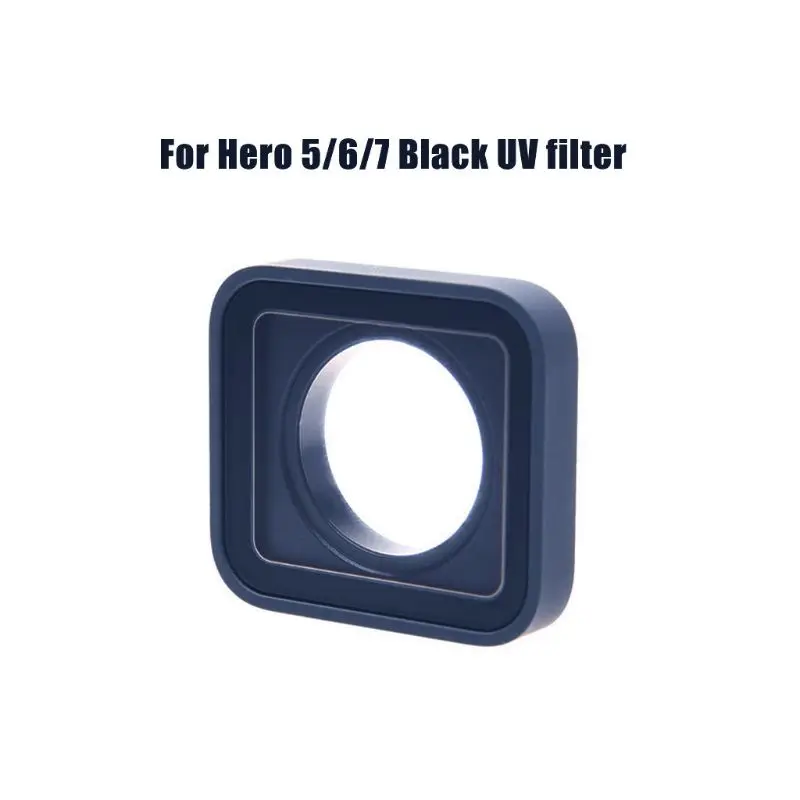 H052 Protezione Della Copertura Della Porta Laterale Dell'Obiettivo Del Filtro Uv Per Go-Pro Hero5/6/7 Nero/7 Bianco