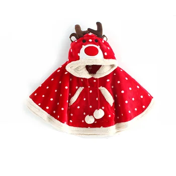 

Christmas girl cap girls jackets kids coats autumn winter clothes for toddler children deer cute warm teen cloak 11.11 sale