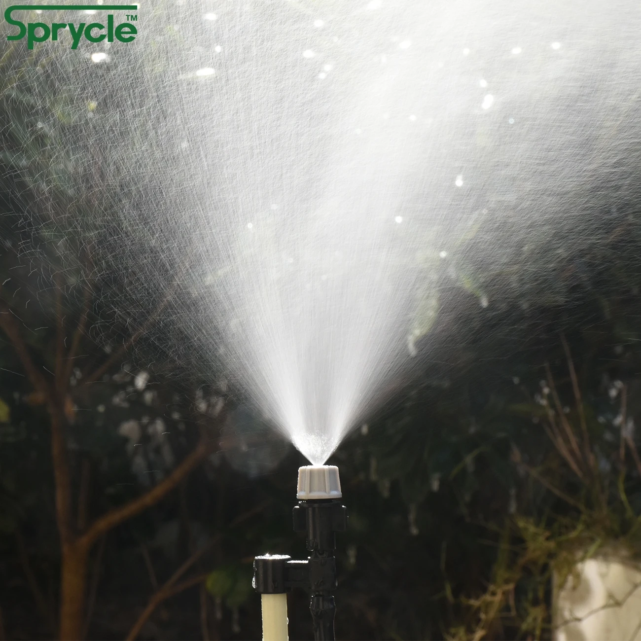SPRYCLE 5-50m Greenhouse Garden 1/4" Hose Automatic Micro Watering Kit Drip Irrigation System Adjustable Brass Atomizing Nozzle