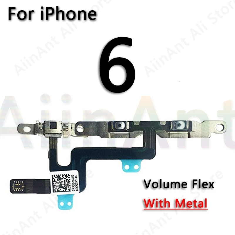 Гибкий кабель для отключения звука и громкости для iPhone 5S, 5c, SE, 5 ...