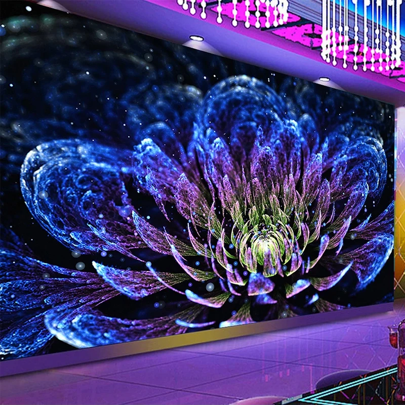 Пользовательские 3D обои современный абстрактный ночной клуб бар КТВ Цветы