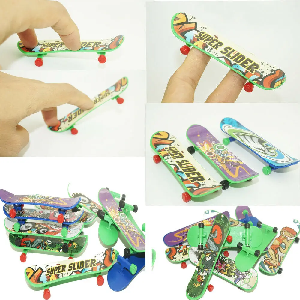

10Pcs Mini Small Finger Board Skateboard Tech Deck Boy Kids Party Play Toy Gift
