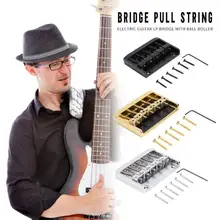 5 струн бас гитара мост с 6 винтами легкая и деликатная электрогитара запасные части для гитары основные принадлежности