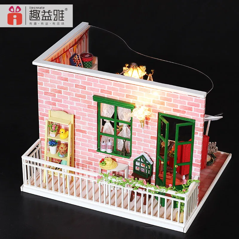 Интерес Yi Ya DIY хижина Рождественский подарок ручной работы собранная модель игрушки Отправить мальчиков и девочек