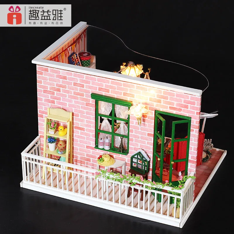 

Interest Yi Ya DIY Hut Christmas Gift Handmade Assembled Model Toy Send BOY'S And GIRL'S