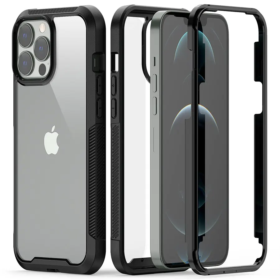 For iPhone 13 Pro Max 6.7" Case,Full Body Rugged Case Anti Scratch Soft