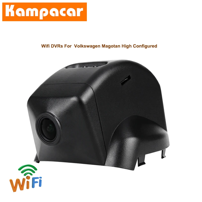 Kampacar Автомобильный видеорегистратор с двумя объективами, Wifi DVR, видеорегистраторы для Volkswagen Magotan, высокая конфигурация, видеорегистратор, Автомобильные видеорегистраторы