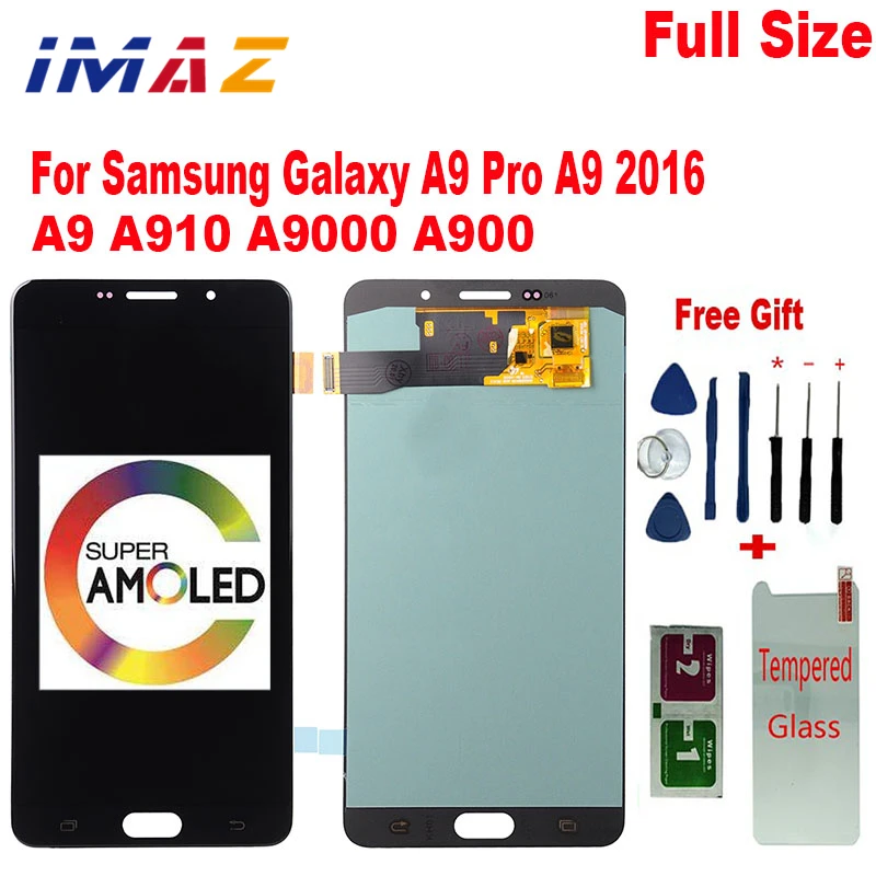 Imaz Amoled Per Samsung Galaxy A9 Pro 2016 A9 A910 A9100 A910F Display Touch Screen Di Ricambio Per Samsung A9 Pro Duos Lcd