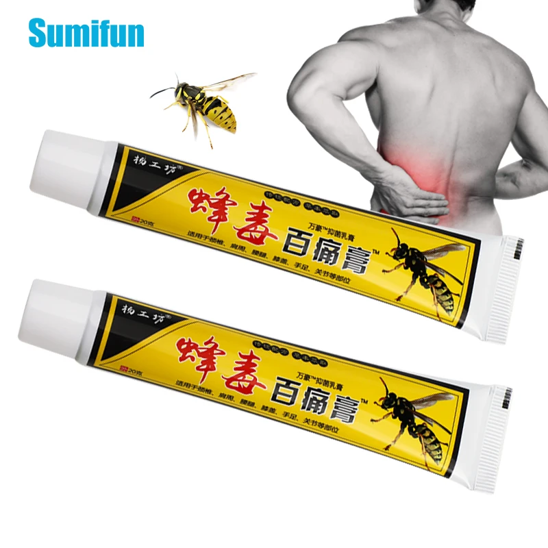 

1Pcs Bee Venom Pain Relief Ointment Lumbar Spine Rheumatoid Neck Shoulder Body Sprain Orthopedic Arthritis Cream Health Care