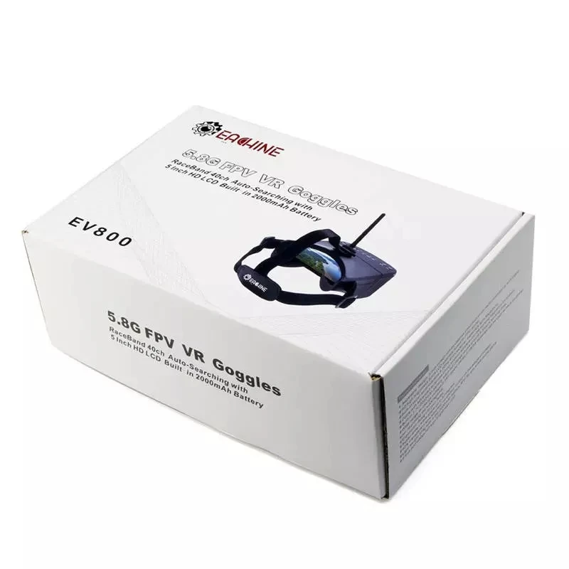 Eachine EV800 5 дюймов 800x480 FPV видео очки 8G 40CH Raceband автопоиск встроенный аккумулятор