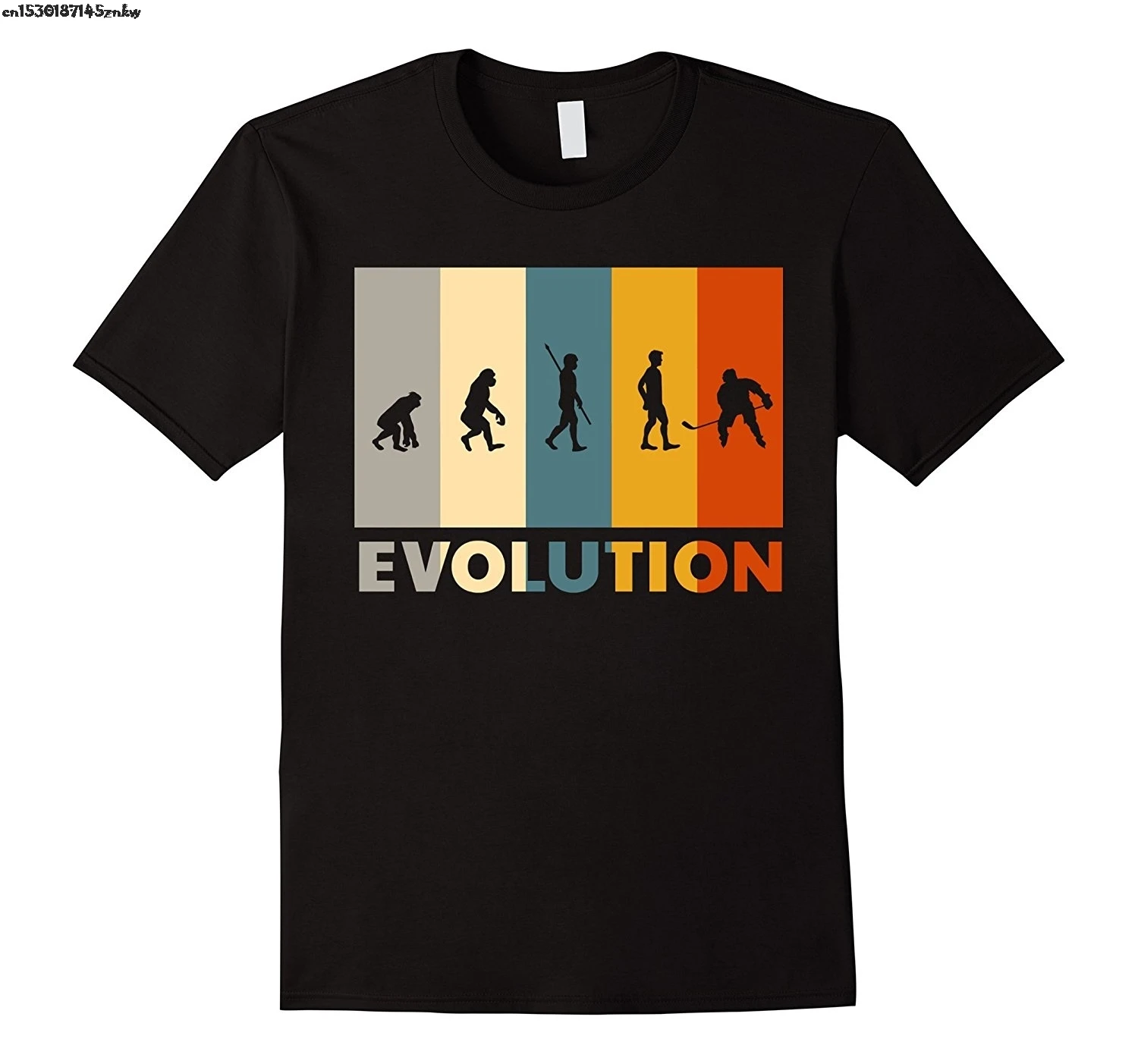 Футболка Evolution Ice Hockeyer 80s в стиле ретро Летние модные футболки с короткими