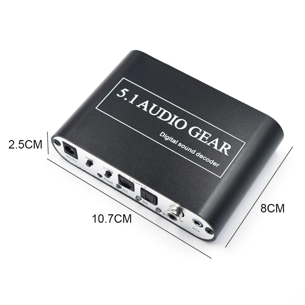  5.1 Audio Gear Digital Sound Audio Decoder Digital To Analog Audio Decoder DAC Optical Coaxial USB 