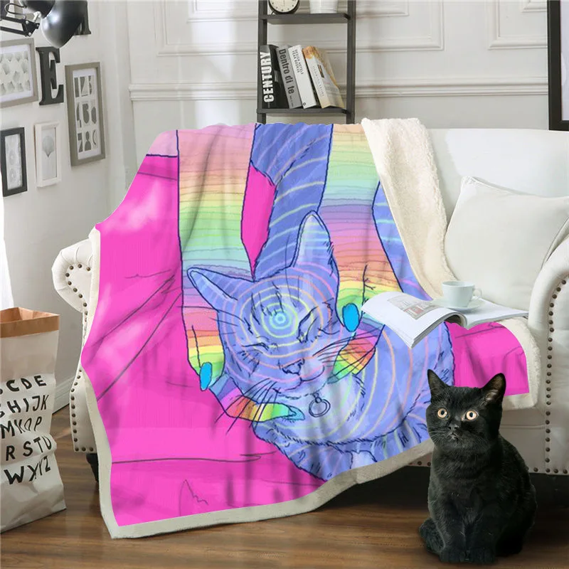 Волк, горный вид серии 3D печать двойной толстый хлопок шерсть одеяло, кондиционер одеяло, диван одеяло, квадратное полотенце