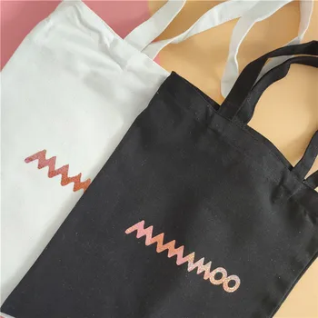 

1 Pcs Kpop MAMAMOO Solar MoonByul WheeIn WhaSa Canvas Bag Shopping Bag Tote Bag Student Fashion