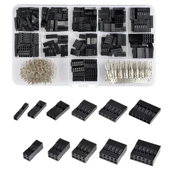 

620Pcs 2.54mm Pitch JST SM 1 2 3 4 5 6 Pin Housing Connector Dupont Male Female Crimp Pins Adaptor Assortment Kit