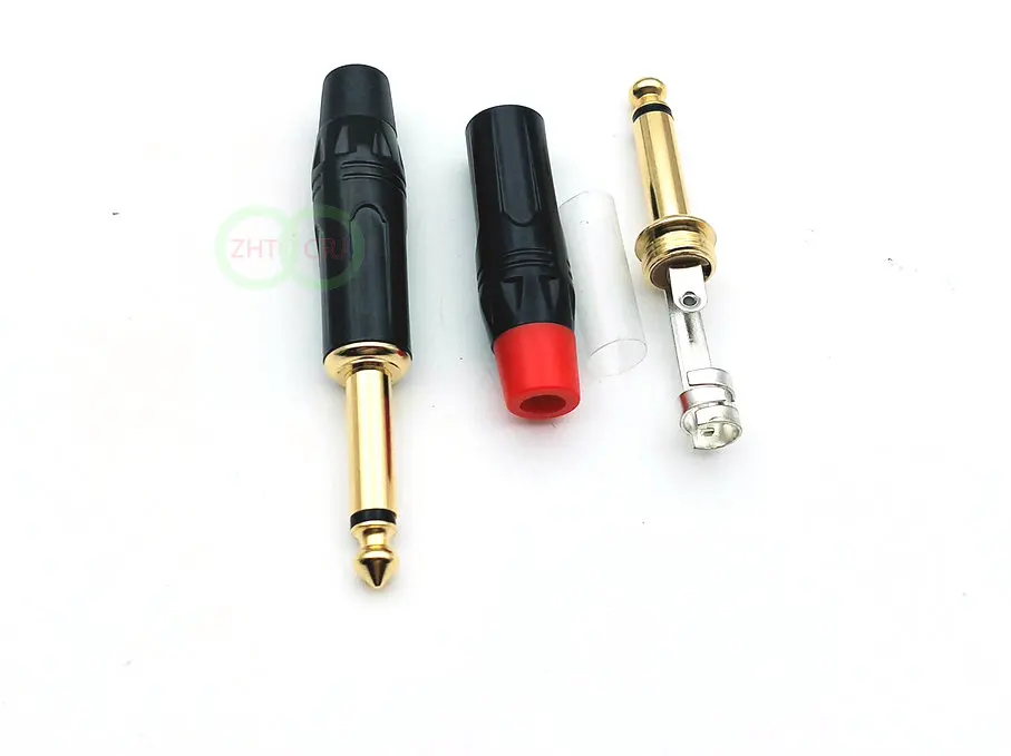 

6.35mm male mono plug audio connector welding connector adapter