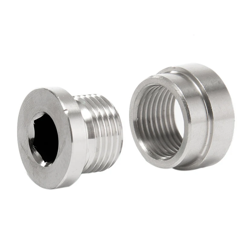 Oxygen Sensor Stepped Mounting Boss And Plugs (1 Bungs/1 Plugs) M18 X 1