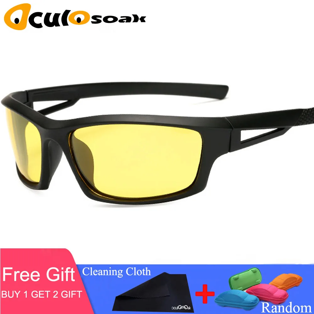 

2019 Fashion Sunglasses Men Polarized Sunglasses Men Driving Mirror Coating Points Black Frame Eyewear Male Sun Glasses UV400