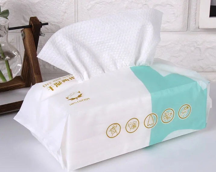 

dry and wet beauty clenser 100% cotton face cleaning wet wipe tissue face towel more convenient for daily use 80pcs/bag