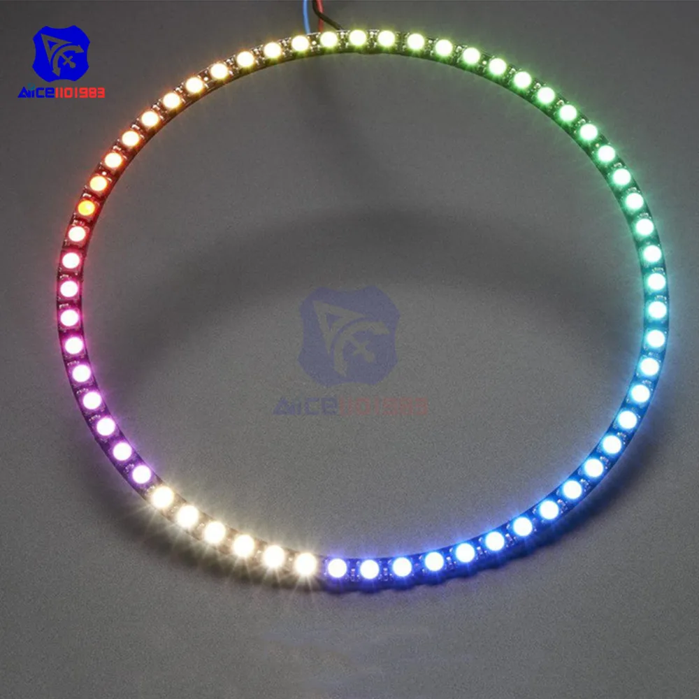 

diymore 60 Bits 5050 RGBW SK6812 LED Ring with Integrated Driver Neutral White 4500K for Arduino DIY Kit