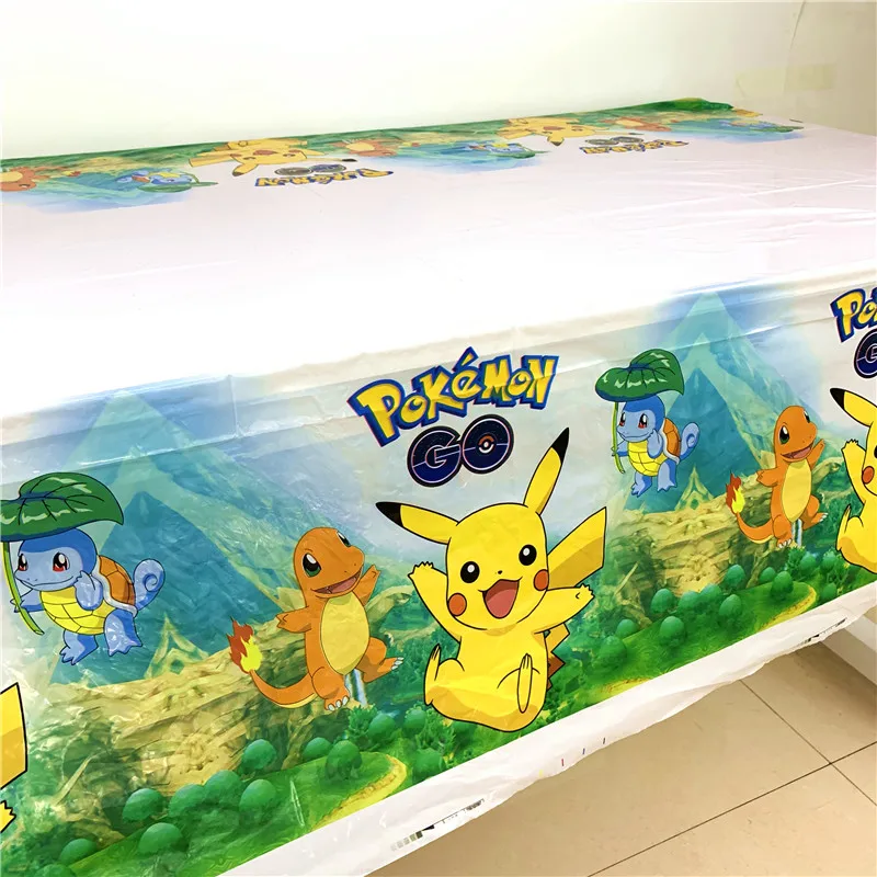  95Pcs/125Pcs Cartoon Pokemon Go Pikachu Cup Plate Invitation Card Hat Baby Shower Kid Birthday Deco - 4000205800446