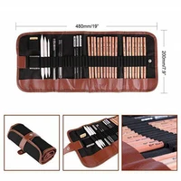 29Pcs Sketch Pencil Set Professional Drawing Pencils Bags Portable Outdoor Travel Ketching Painter School Students Art Supplies 3