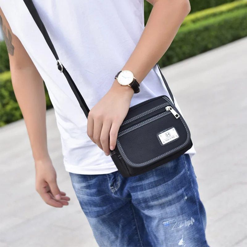 

New Style Fashion Korean-style Men's Bag Men's Crossbody Bag Backpack Oxford Cloth Bag 3322