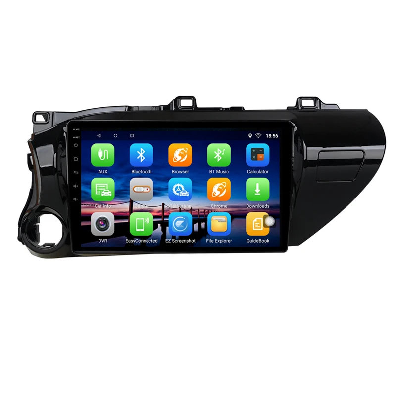 Android 10 автомобильный DVD мультимедийный плеер GPS для Toyota Hilux пикап AN120 2015 16 17 2019 2020