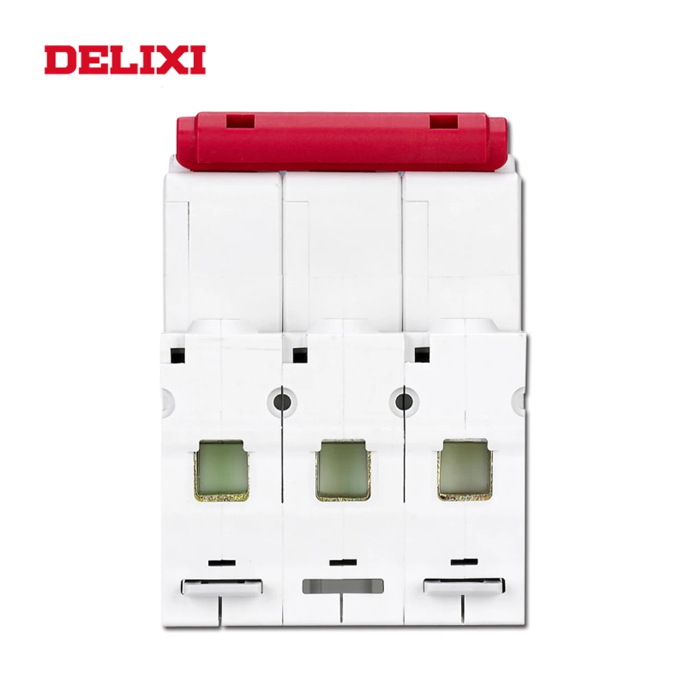 Миниатюрный автоматический выключатель DELIXI DZ47s 3P 6 63A монтажный мини MCB на din