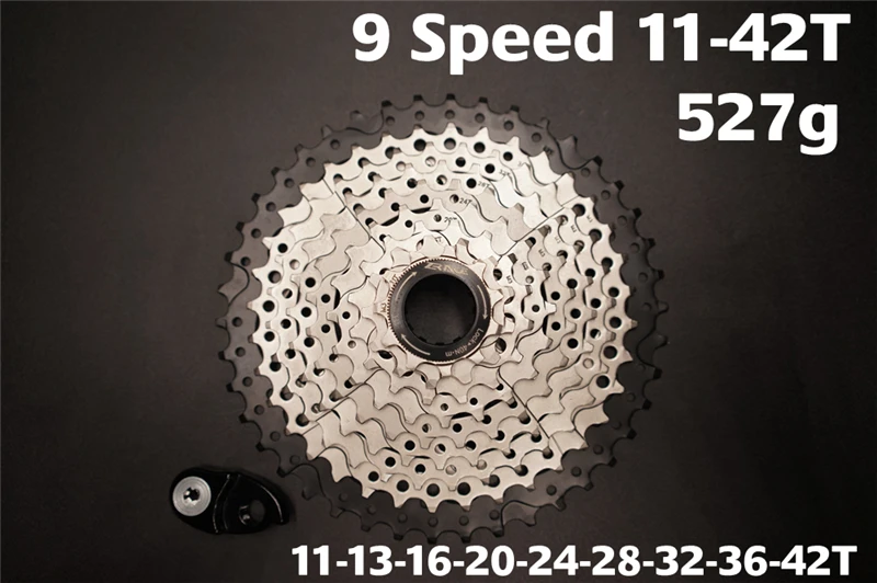 Zracing 9 скоростная кассета 11-40T 11-42T горный велосипед WideRatio MTB велосипед 9 S Freewheel совместимый с M430 M4000 M590