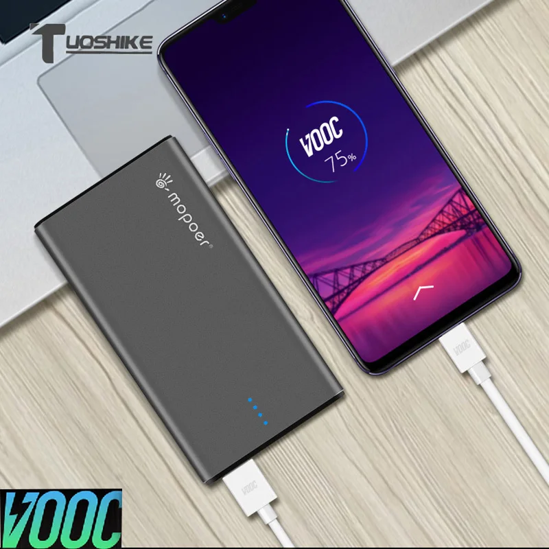 

TUOSHIKE 10000mah Power Bank 5V 4A Vooc Dash Charger for Oneplus 7 5T 6 6T Oppo R15 R13 Huawei Xiaomi Samsung Fast Powerbank