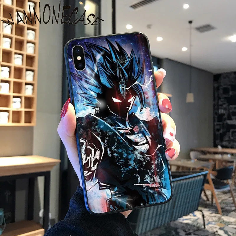Dragon Ball Z GT Super Goku DIY Dicat Ponsel Case untuk iPhone 8 7 6 6S Plus X XS MAX 5 5S SE XR 11 11pro Promax Ponsel