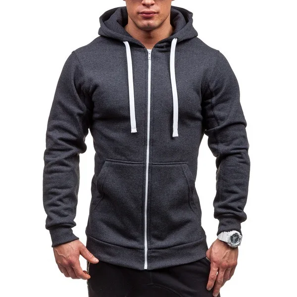 Men's Solid Warm Hooded Sweater Leisure Time Man Zipper Loose Coat Youth Sweater Outdoor Casual Coat Sport Pullover Men's Solid Warm Hooded Sweater Leisure Time Man Zipper Loose Coat Youth Sweater Outdoor Casual Coat Sport Pullover