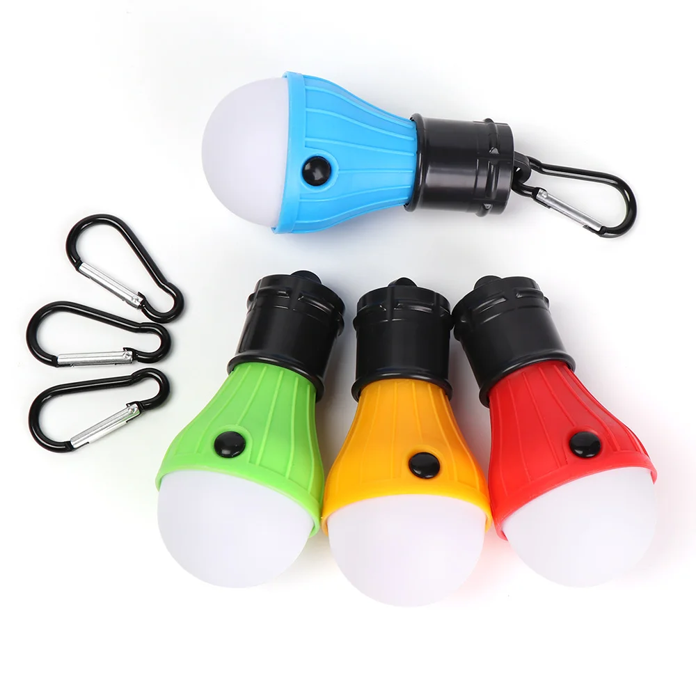 Portable Handy LED Bulb Light 3 Mode Hook Tent Lamp Outdoor Soft Emergency Energy Saving For Camping Hunting Lighting | Спорт и
