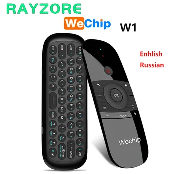 

Wechip W1 2.4G Gyroscope Wireless Air Mouse With English or Russian Keyboard Smart Remote Control For Windows PC Android TV Box